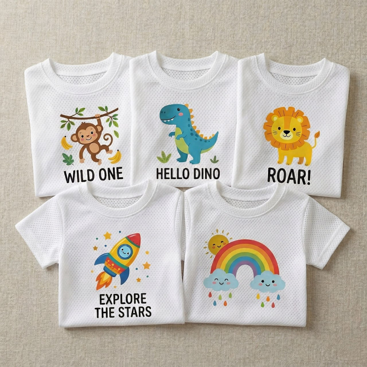 5 Pcs Baby T-shirt Combo